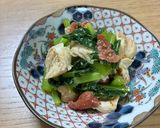 ささみと小松菜の梅酢和え作り方7写真