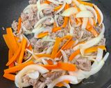 甘とうがらしと牛肉のチャプチェ♫作り方5写真