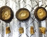 生麩、皮付きウド、焼き椎茸、厚揚げの煮物作り方3写真
