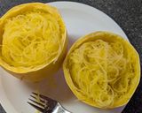金糸瓜と温玉のトロトロさっぱりサラダ作り方1写真