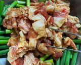 簡単豚バラ肉とニンニクの芽の炒め物作り方3写真