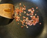 おたマヨ風背徳のベーコン海老マヨ丼作り方1写真