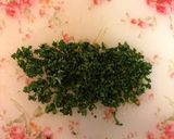 生パセリのガーリックトースト作り方2写真