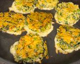 小松菜とじゃこのチーズライスお焼き作り方5写真