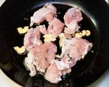 鶏もも肉と茄子のポン酢パスタ作り方3写真