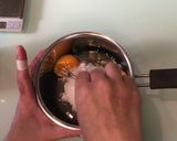 玉子２個で作る、ダブルクリームメロンパン作り方5写真