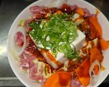 丼de別々ちゃんこ鍋風＆キムチ鍋風うどん作り方4写真