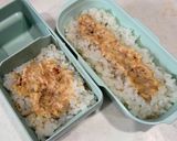 今日のお弁当☆おかかマヨのり弁作り方1写真