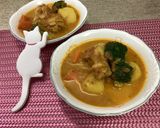 赤缶で手羽元出汁のミルクスープカレー！作り方6写真