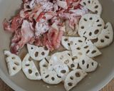 【豚肉とれんこんの甘酢だれ】シャキッと♪作り方2写真