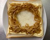 卵と焼きそばマヨトースト！作り方2写真