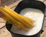 ▲山ごはん▲松茸風味ちいかま豆乳パスタ作り方3写真