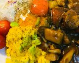 こくまろ中辛●新玉の玉のせチキンカレー作り方4写真