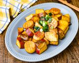 さつまいもとエリンギの旨塩バター炒め作り方5写真