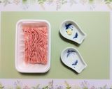簡単今日の夕飯！小松菜木耳もやし挽肉炒め作り方1写真