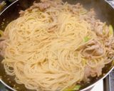 簡単！豚肉と長ネギの和風パスタ作り方5写真