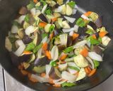 彩り豊かで栄養満点な鶏肉と野菜の炒め物作り方4写真