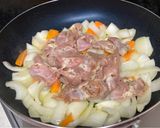 ハーブ鶏ハラミの野菜炒め作り方3写真