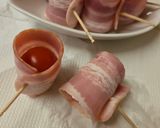 プチトマトのベーコン巻き作り方2写真