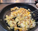 大根菜のピリ辛納豆チャーハン作り方3写真