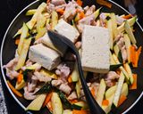 豚肉とズッキーニのすき焼き風作り方4写真