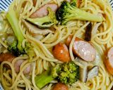 ★フライパンひとつで＊ペペロンチーノ＊♪作り方10写真