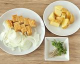 新じゃがと新玉ねぎのお味噌汁作り方1写真