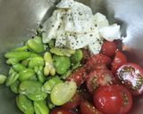 空豆とチーズのレモンサラダ作り方5写真