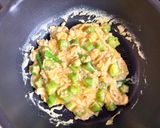 オクラたっぷり和風スクランブルエッグ作り方4写真