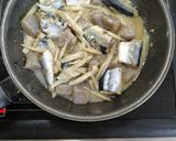 サンマのごぼう味噌煮作り方3写真