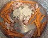 なめことベーコンの卵とじうどん作り方2写真
