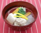 減塩！おだし香る泉州きくなのお吸い物作り方8写真