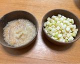 青りんごのシーザードレッシング作り方1写真