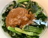 【糖尿病】味噌ラーメン＋冷凍ほうれん草作り方4写真