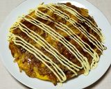 お好み焼きみたいなもやしのとんぺい焼き作り方6写真
