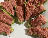 パパ合びき肉のピーマン詰め作り方4写真