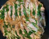簡単夕食・おつまみ★えのきの肉巻き〜水菜蒸し作り方5写真