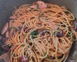 イワシと柴漬けのパスタ作り方6写真