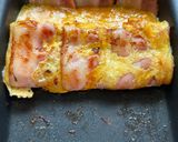 ベーコンチーズ卵焼き作り方2写真
