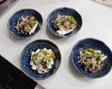 新玉ねぎともずくの長芋乗せ作り方4写真