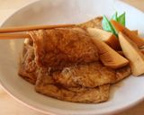 こおろぎ出汁で炊いた、ジューシー油揚げ作り方10写真