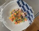 レンジ簡単洋風トマト油淋鶏味炒飯弁当作り方3写真