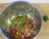 茗荷、大葉と梅のパスタ作り方2写真