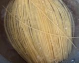 桃と生ハム、冷凍トマトの冷製パスタ作り方5写真