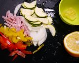 簡単！夏野菜レモンパスタ作り方1写真