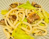 サバ缶と春キャベツの簡単ペペロンうどん作り方6写真