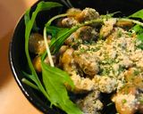 毎日の納豆●水菜＆きなこのサラダと作り方1写真