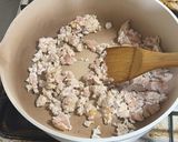 鶏ひき肉としめじのオイスターあんかけ作り方6写真