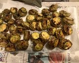 茄子と豚ひき肉のはさみ磯辺揚げ作り方6写真