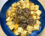 ニラ白菜の餃子のタネで！麻婆豆腐煮込み作り方8写真
